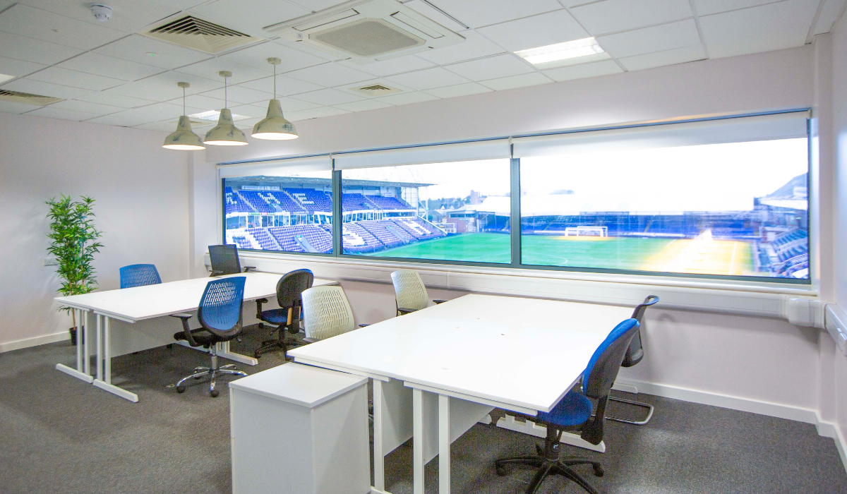 2.01 Office with view of Peterborough Football pitch